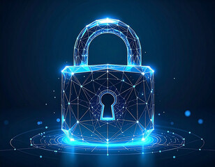 Digital padlock with connection technology, secure network, protection system