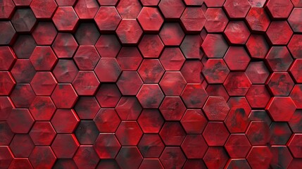 red hexagonal pattern for home decoration 