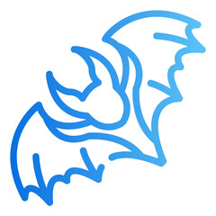 Obraz premium bat Gradient icon