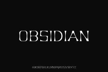 Display alphabet font vector design suitable for headline, poster, logo, magazine and many more