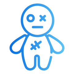 voodoo doll Gradient icon