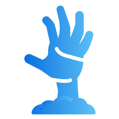 zombie hand Gradient icon