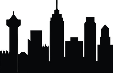 Obraz premium Charlotte skyline horizontal banner. Black and white silhouette of Charlotte, North Carolina Vector. Charlotte North Carolina Skyline Vector Silhouette Illustration