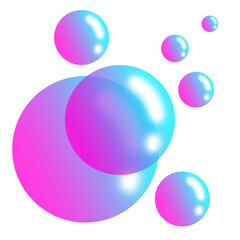 vector illustration of colorful bubbles