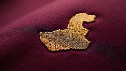 Gold Embroidered Contour