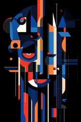 Blue and Purple Abstract Background with Wavy Pattern