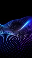 Blue and Purple Abstract Background with Wavy Pattern for Creative Design Projects