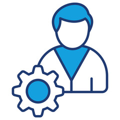 Manager Blue Icon