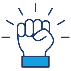 Empowerment Blue Icon