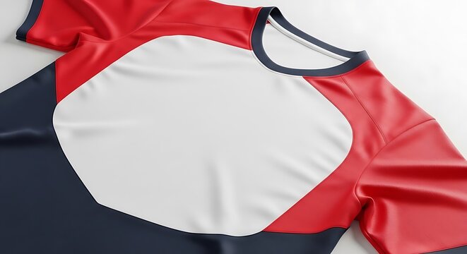 Modern athletic shirt design featuring a sleek color combination, ideal for sports apparel marketing