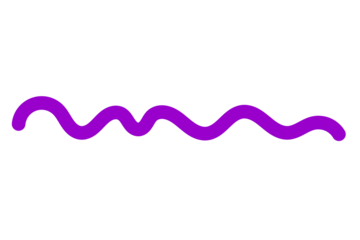 Wavy purple line abstract brush stroke for design elements, decorative borders, and graphic highlights