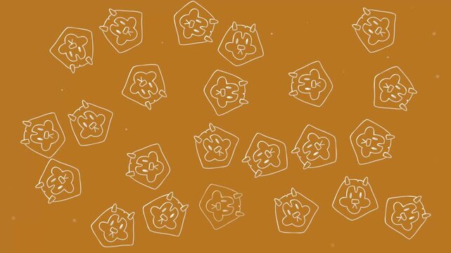 lion head pattern video background