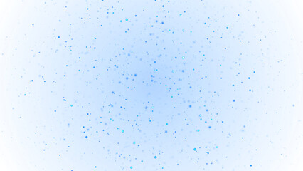 Particle Floating in the air on blue light effect