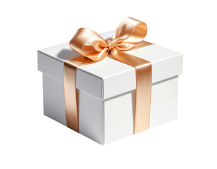 Obraz premium Geschenkkarton mit Schleife, transparenter Hintergrund, png