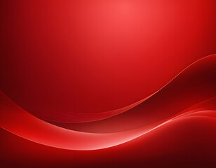 Abstract red background with a wave. Vector illustration