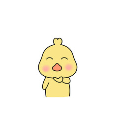 The duck is posing handsomely.