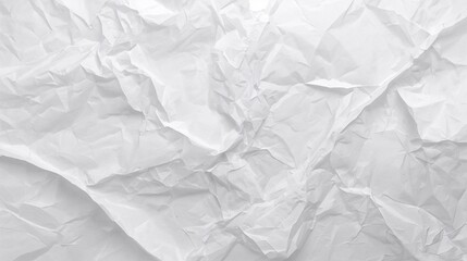 Obraz premium Subtly Wrinkled White Paper Texture - Clean Minimal Background