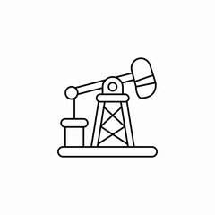 oil extraction rig icon sign vector