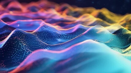 Abstract Tech Background: Digital background perfect for tech operations, neural networks, AI, data transmission, and encryption, Generative AI Videos.