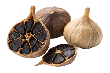 Black garlic made by fermenting