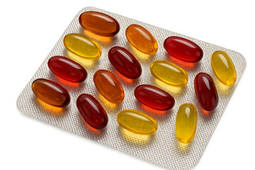 red and yellow pills