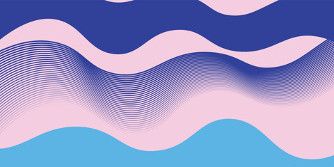 Fototapeta premium striped purple background wave vector illustration modern art