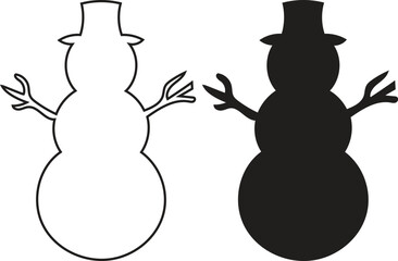 Snowman silhouette