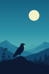 Bird in the night