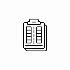 clipboard form checklist icon sign vector