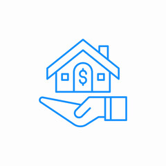 real estate insurance icon sign vector