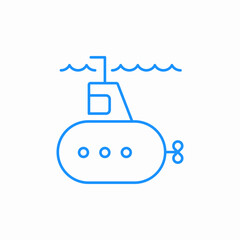 submarine sea icon sign vector