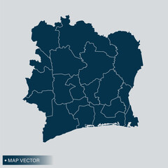 Ivory Coast map