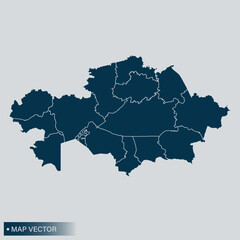 Kazakhstan map