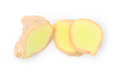 ginger isolated on white background.
