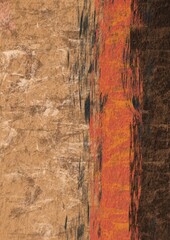 Abstract light brown, orange and dark chocolate space color illustration background for decoration on autumn, rustic and cafe drinking concept.