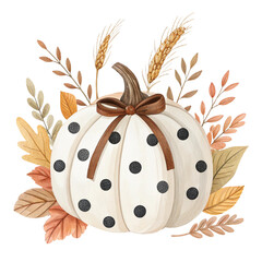 Cozy Fall Pumpkin PNG Clipart, Transparent Background | Autumn Watercolor Pumpkins for Halloween Stickers, Thanksgiving Sublimation & Digital Art Prints