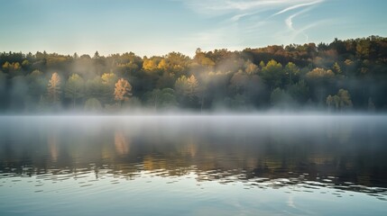 morning mist on the lake
