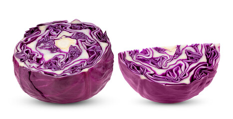red cabbage isolated on transparent png ( image from camera )