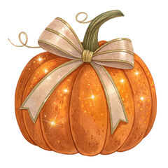 Rustic Autumn Pumpkin Clipart PNG, Transparent Background | Fall Watercolor Pumpkins for Halloween Crafts, Sublimation & Digital Prints