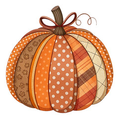 Rustic Autumn Pumpkin Clipart PNG, Transparent Background | Fall Watercolor Pumpkins for Halloween Crafts, Sublimation & Digital Prints