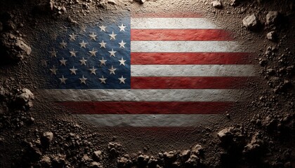 Celebrating American Patriotism: Independence Day, Memorial Day, And Labor Day With The Iconic Symbol Of The Usa Flag. Honor The Stars And Stripes!