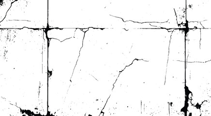 Texture cracked wall isolated on a white background. 