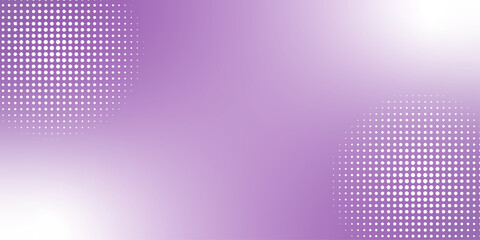 Abstract Modern gradient white and purple background with halftone dots pattern design. Vector illustration abstract technology. Background with monochrome dotted texture. Polka dot pattern template.