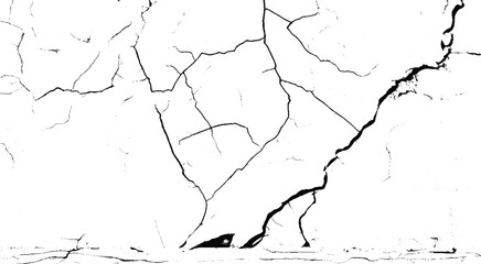 Grunge texture on black and white color, rough, abstract, abstract background. Grunge textures crack. Distressed Effect. Grunge Background. Vector textured effect. 