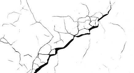 Cracks texture overlay. Vector background