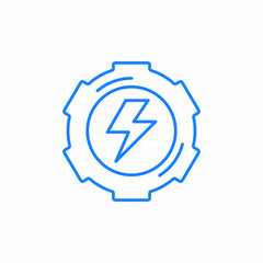 power gear icon sign vector
