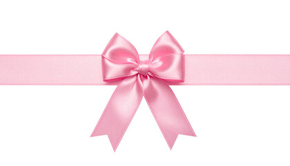 Schleifenband in pink, transparenter Hintergrund, png