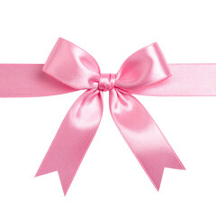 Schleifenband in pink, transparenter Hintergrund, png