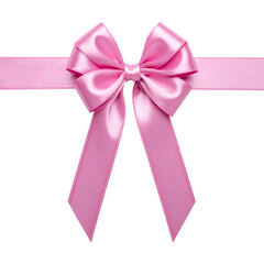 Schleifenband in pink, transparenter Hintergrund, png