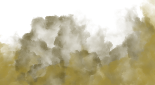 Abstract dark forest with muted green and brown tones